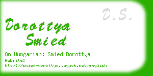 dorottya smied business card